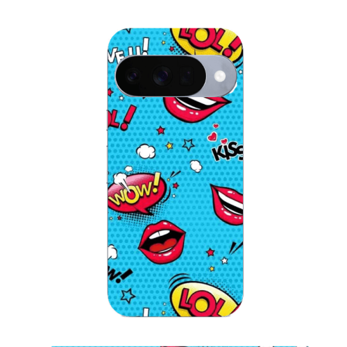 Google Pixel 10 Sticker Lol desing Transparent Silicone TPU Θήκη